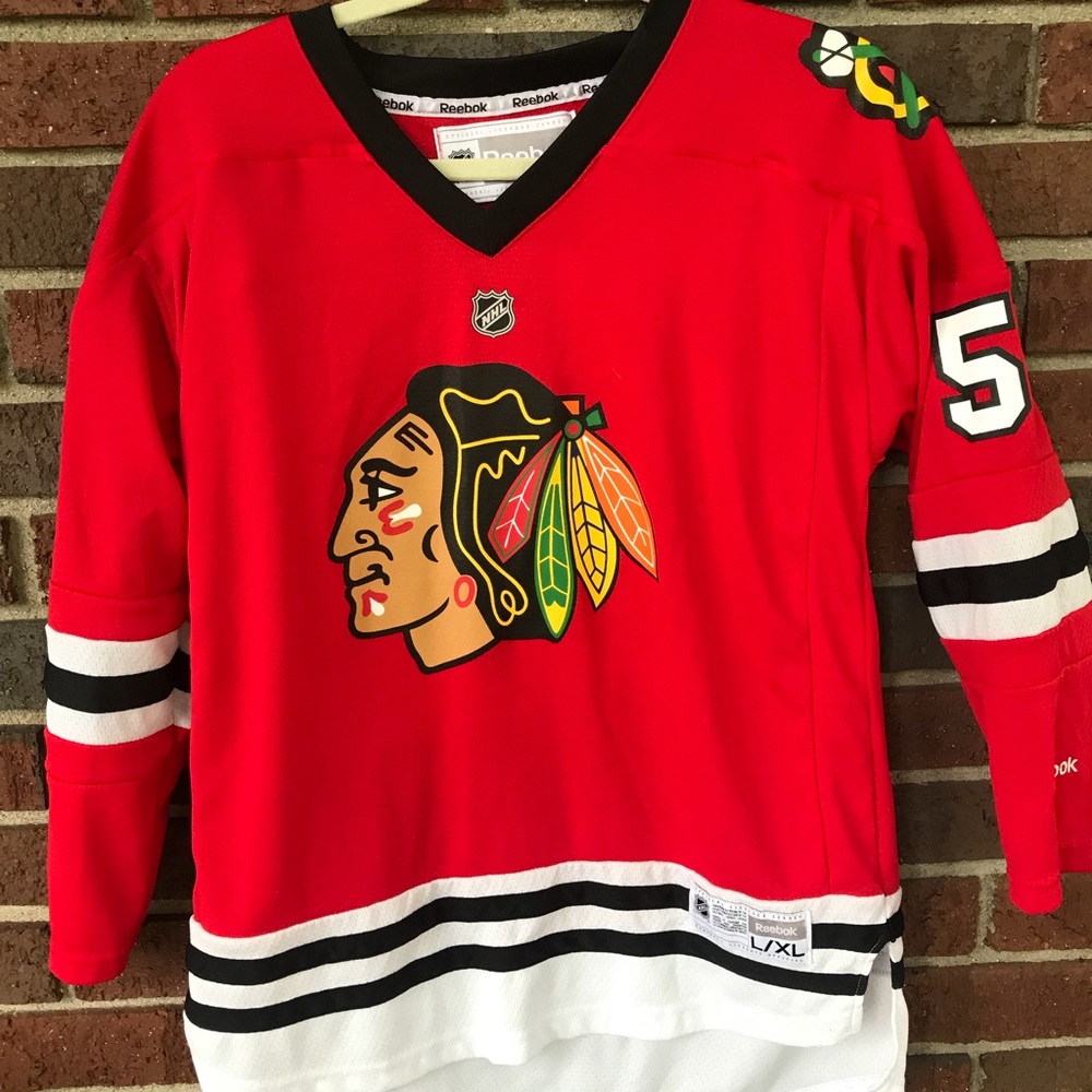 Authentic Reebok Blackhawks Jersey